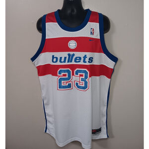 Vintage 90s Y2K Washington Bullets Jordan Men’s XXL +2 NBA Jersey Nike Swingman